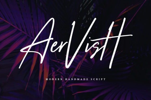 Aervish: A Casual Handwritten Font for Small Business Branding