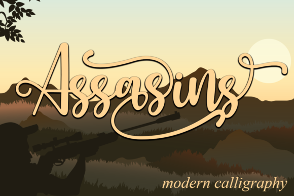 Assasins Script Handwritten Font for Small Business Branding