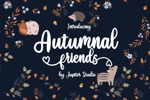 Autumnal Friends: A Script Handwritten Font for Elegant Editorial Moments