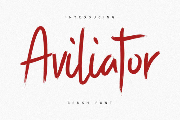 Aviliator: A Script Handwritten Font with Real Brush Texture
