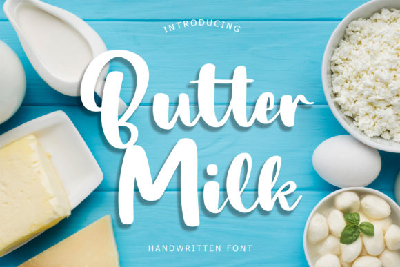 Butter Milk Font for Trendy Branding