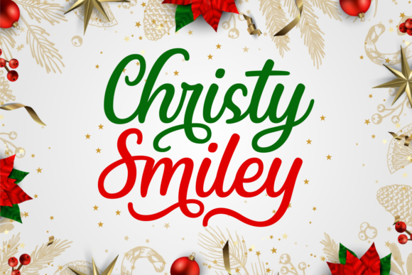 Christy Smiley Font for Handmade Greeting Cards & Romantic Craft Projects
