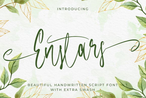 Enstars Font: A Stylish Script Handwritten Typeface for Small Business Branding