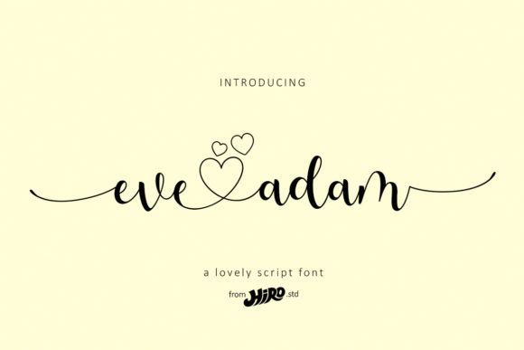 Eve Adam Script Handwritten Font for Elegant Digital Branding