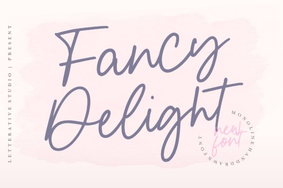 Fancy Delight: A Script Handwritten Font for Romantic Branding