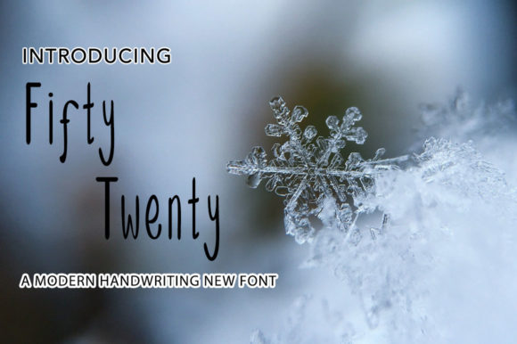 Fifty Twenty Script Handwritten Font for Makers