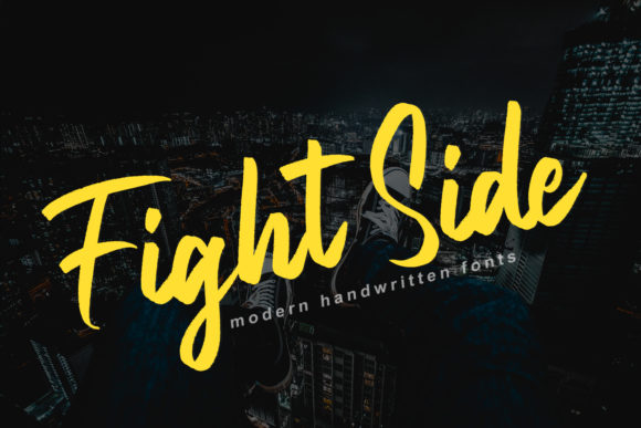 Fight Side: A Script Handwritten Font for Elegant Editorial Moments