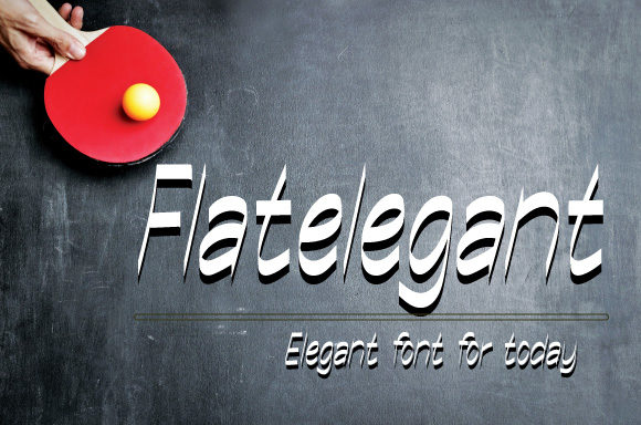 Flatelegant: A Font for Polished Branding