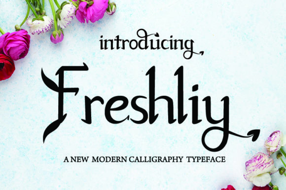 Freshliy Font: Elegant Script Handwritten Typeface for Brand Identity