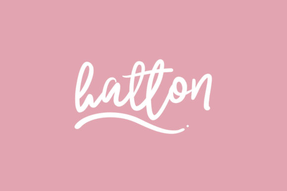 Hatton: A Flowing Script Handwritten Font for Digital Design