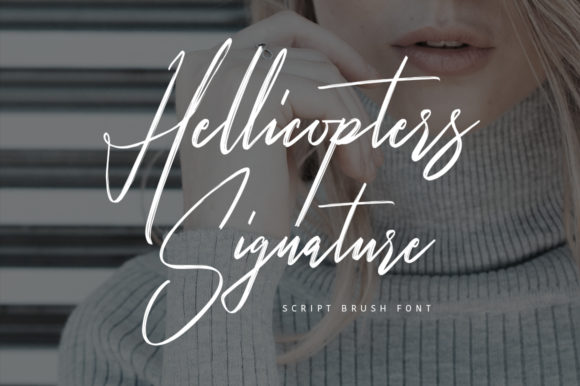 Hellicopters: A Script Handwritten Font for Editorial Warmth