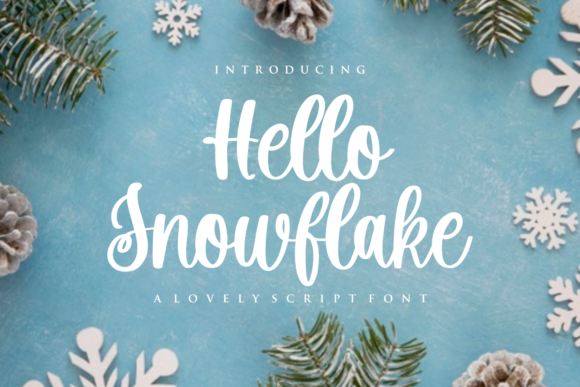 Hello Snowflake: A Delicate Script Handwritten Font for Elegant Editorial Design