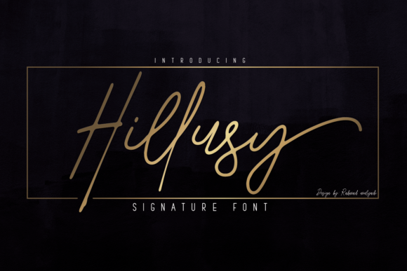 Hillusy Font for Web Design