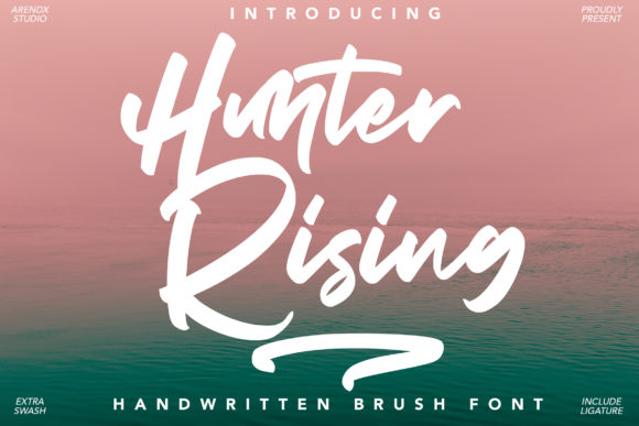 Hunter Rising Script Handwritten Font for Digital Branding