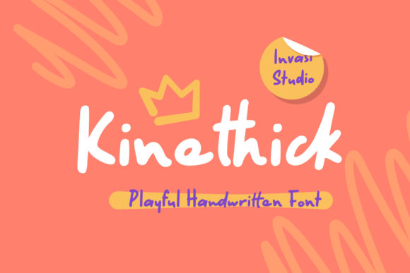 Kinethick: A Playful Handwritten Font for Digital Creativity