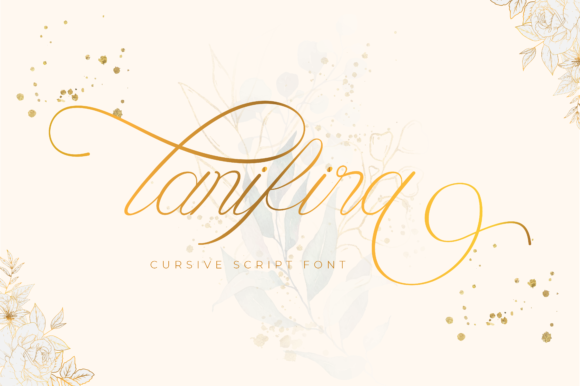 Lanifira Script Handwritten Font for Romantic Printables & Craft Labels