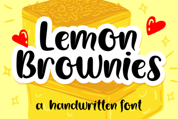 Lemon Brownies Font: Bold & Friendly Script Handwritten Fonts