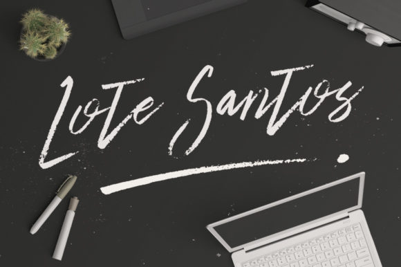 Lote Santos: A Brushed Handwritten Font for Authentic Branding
