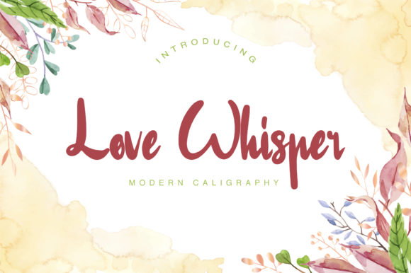 Love Whisper: A Romantic Handwritten Font for Editorial Design