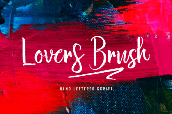 Lovers Brush Script Handwritten Font for Makers
