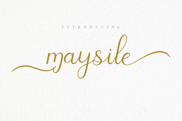 Maysile Font: Elegant Script Handwritten Typeface for Small Business Branding