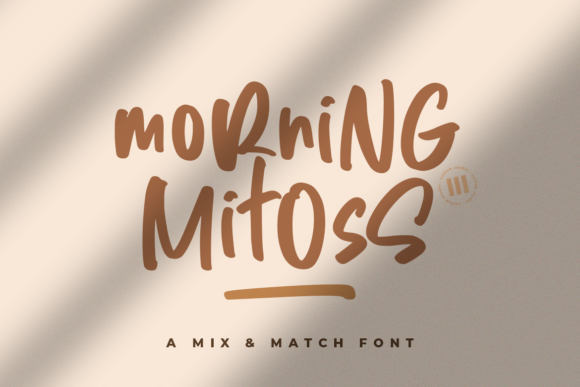 Morning Mitoss: A Romantic Script Handwritten Font for Editorial Design