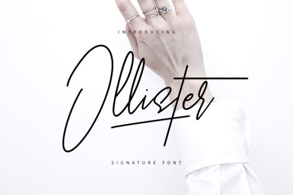 Ollister: A Thin & Delicate Handwritten Font for Crafters