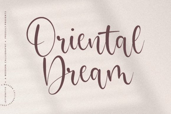 Oriental Dream Script Font for Elegant Branding