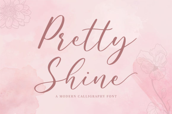 Pretty Shine: A Delicate Script Handwritten Font for Elegant Editorial Design