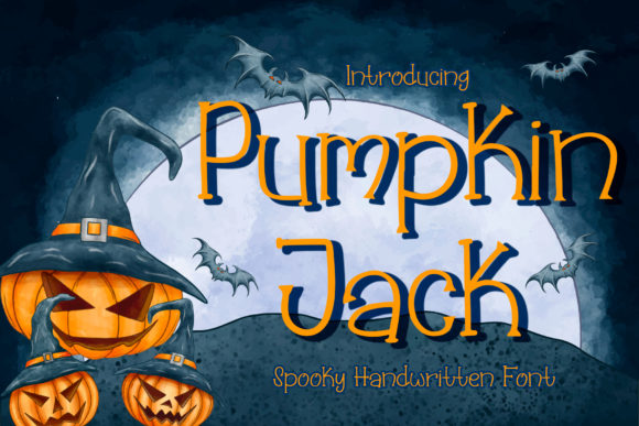 Pumpkin Jack: A Spooky Script Handwritten Font for Halloween Fonts