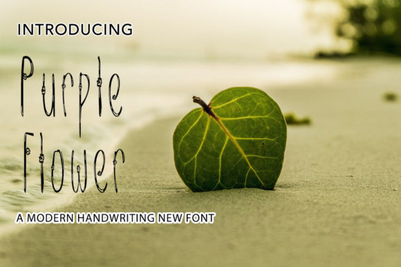 Purple Flower: A Modern Handwritten Font for Small Business Branding