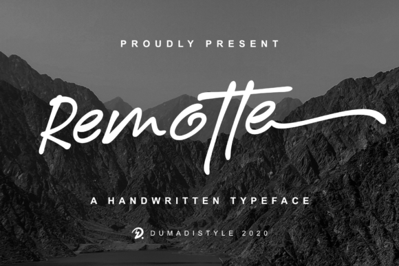 Remotte: A Fun and Simple Handwritten Font for Digital Design