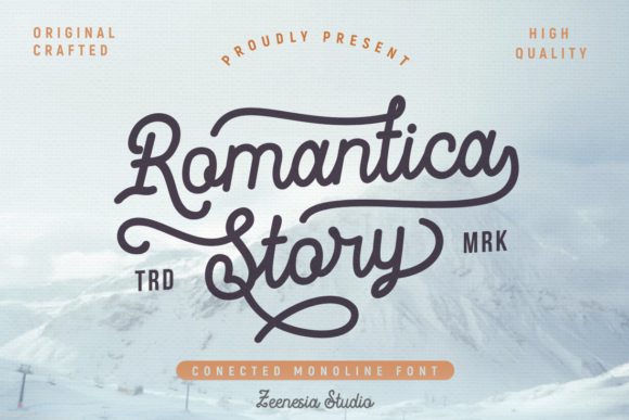 Romantica Story: A Vintage Script Handwritten Font for Elegant Editorial Design
