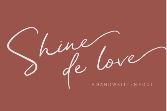 Shine De Love Font for Elegant Brand Identity