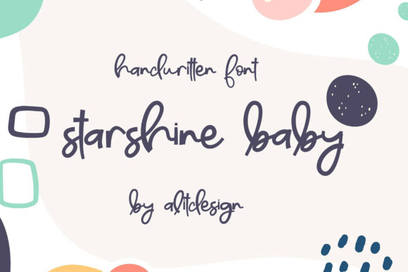 Starshine Baby Script Handwritten Font for Crafters