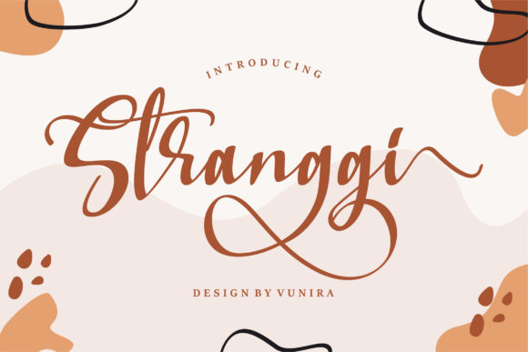 Stranggi: A Relaxed Brushed Handwritten Font for Elegant Digital Branding