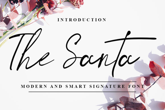The Santa: A Delicate & Joyful Script Handwritten Font for Romantic Branding