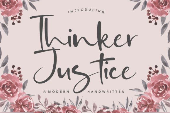 Thinker Justice Font for Business Branding