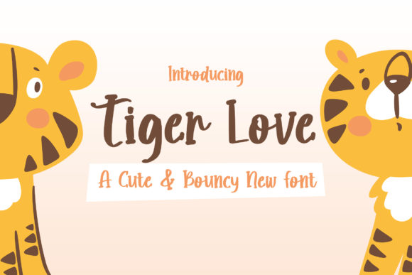 Tiger Love: A Cute and Quirky Halloween Script Handwritten Font